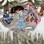 Delivery at Cascade Hill (Jan/Feb 2013 art trade)