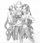 Sisters Whispersilk, Snowfall & Nightstorm