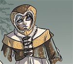 Detail:  Newt as a hoodlum (Winter RTH 2513)