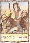 Willow Tarot: Knight of Wands (July/Aug 2010 art trade)