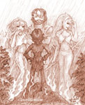 2009 Thousand Words Contest:  Illustration for Dung! (Crackle, Evervale, Suddendusk, & Windsong)