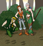 2011 Secret Santa: Kestrel (illo for "A Family Hunt")