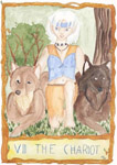 Quick Fang Tarot:  The Chariot (May/June 2011 art trade)