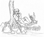 Chicory (illustration for "Teeth")(2012 Treasure Hunt)
