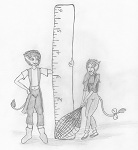 2012 AU Childrens Book Contest: Windburn & Chicory as Tom & Lucy Little from "The Littles"