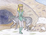 True Edge at Bluestone Cave (Illustration for "Uncertain Future" & March/April 2012 Trade)