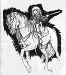 Crackle's Lynx as Chief of the Fierce Ones (illo to "Crazy")