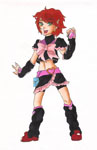 Summer 2010 Manga AU Contest:  Crackle as Cure Black from "Pretty Cure"